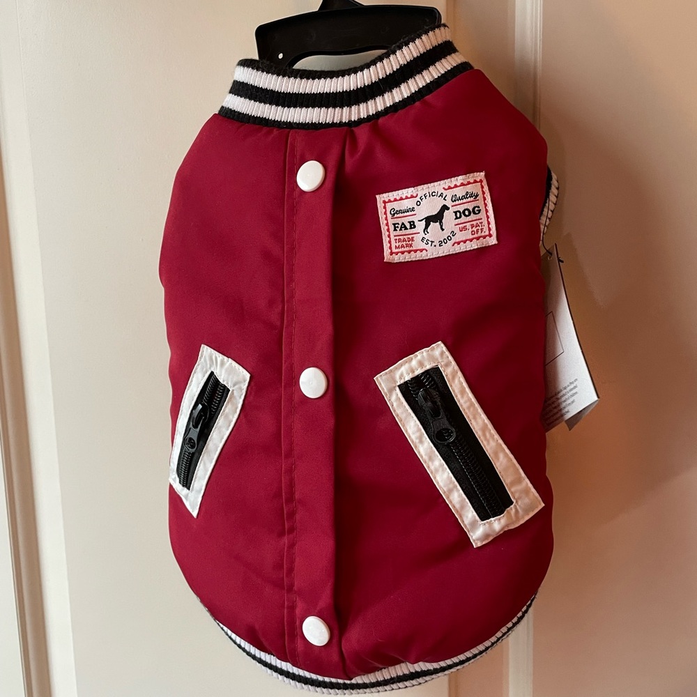 Dog varsity jacket